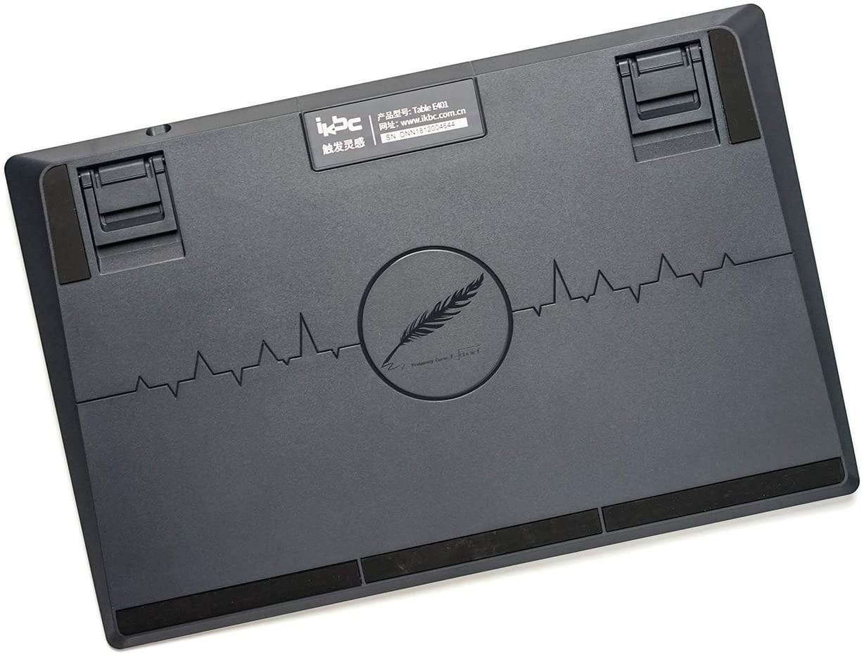 iKBC Table E401 White Backlit LED Mechanical Keyboard with Cherry MX Red Switch for Windows/Mac, Tenkeyless Keyboards with Built-in Palmrest, Dark Gray Case, Black ABS 87 Keycaps, ASIN/US QWERTY