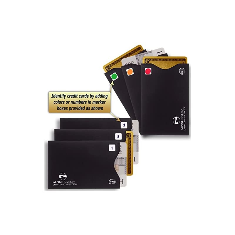 RFID Blocking Sleeves 14 Credit Card Holders amp 4 Passport Protectors Ultimate Premium Identity Theft Protection Sleeve Set for Men amp Women Smart Slim Design Perfectly fits WalletPurse