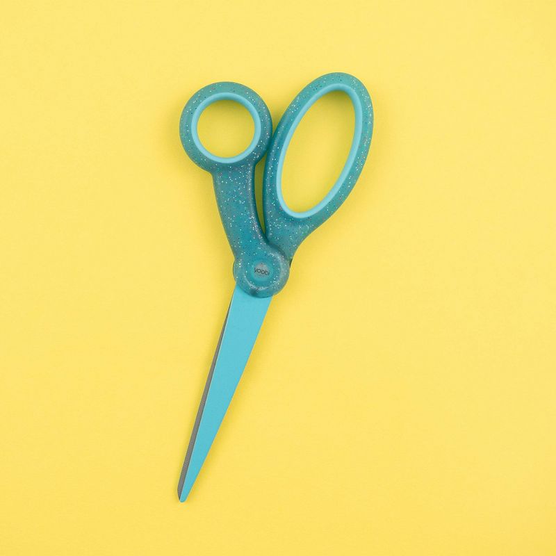 Adult Glitter Handle Scissors Arctic Blue - Yoobi™