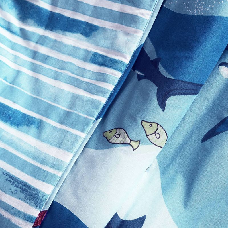 50"x60" Shark Allover Throw Blanket Blue - Lush Décor
