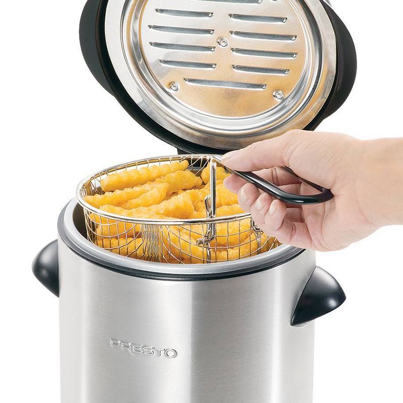 Presto Electric 1qt Deep Fryer - Silver - 05470