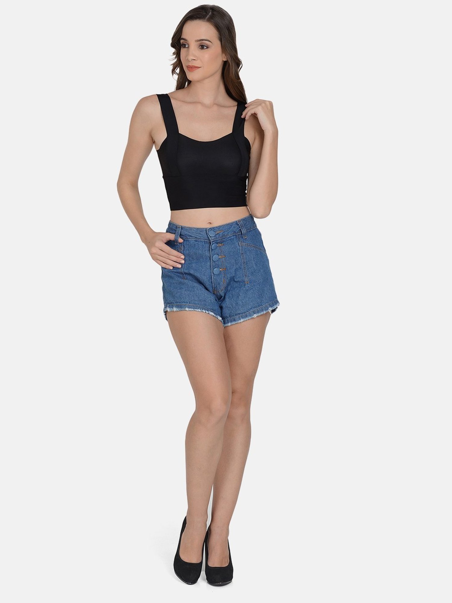 mod & shy Black Removable Padded Bralette Bra