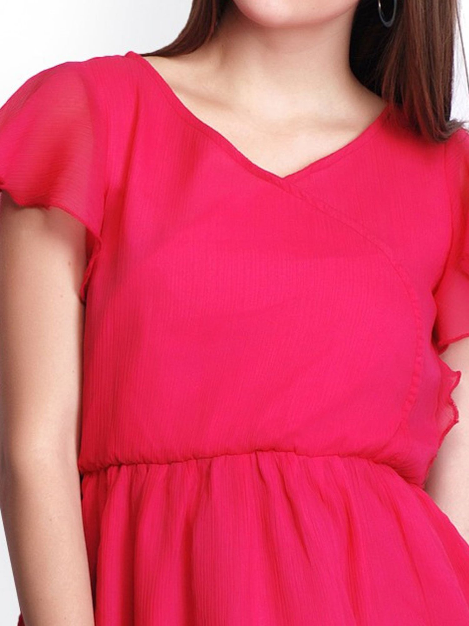 Belle Fille Pink Regular Fit Dress