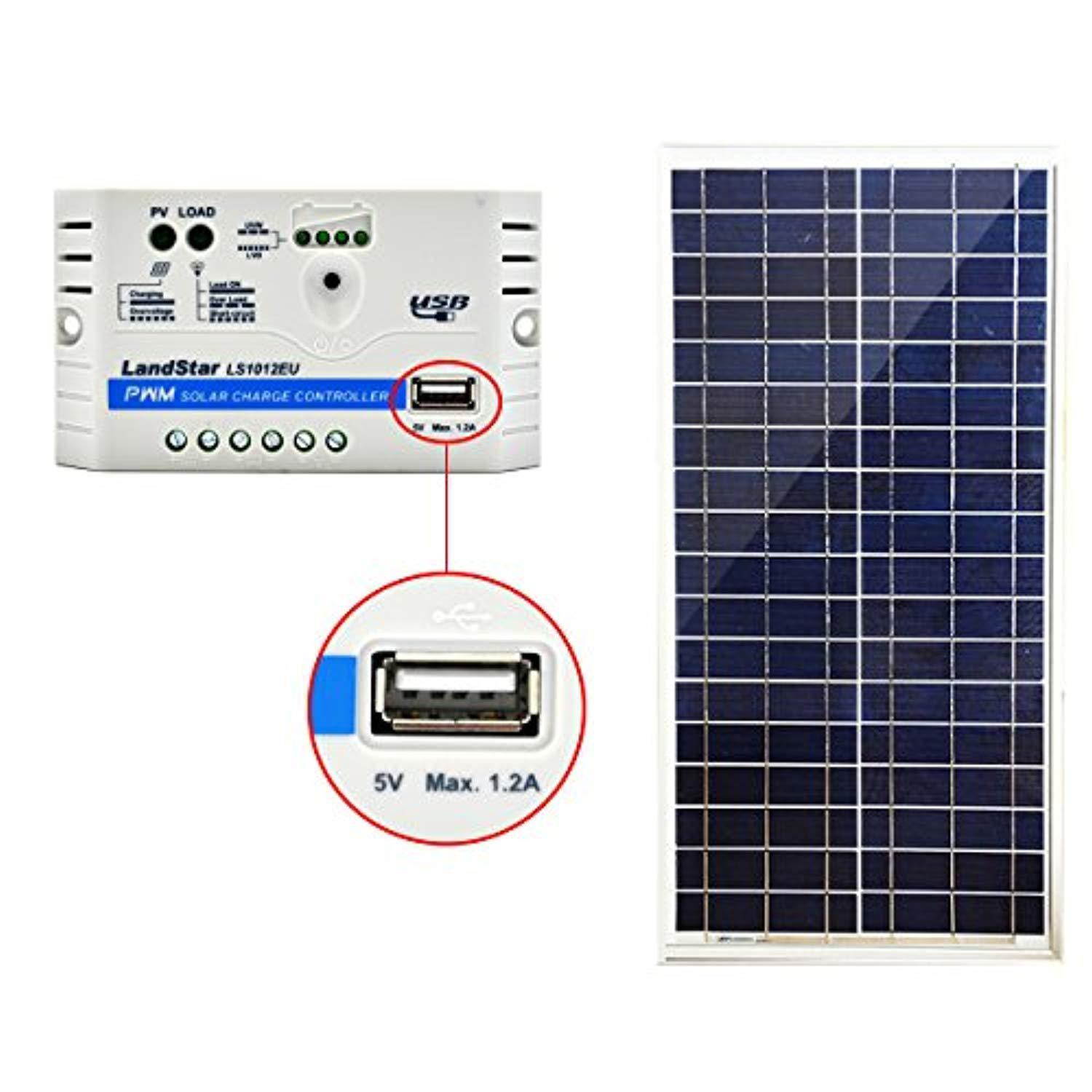 acopower 35 watt panel build your solar charger in one stop (10a 35w kit)