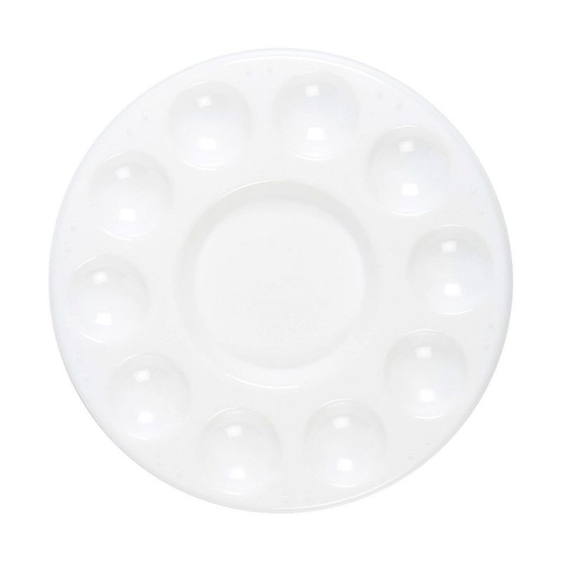 Blue Panda 12-Pack Painting Tray Paint Palette Watercolor Plastic Oil Paint with 11 Wells, Arts and Crafts