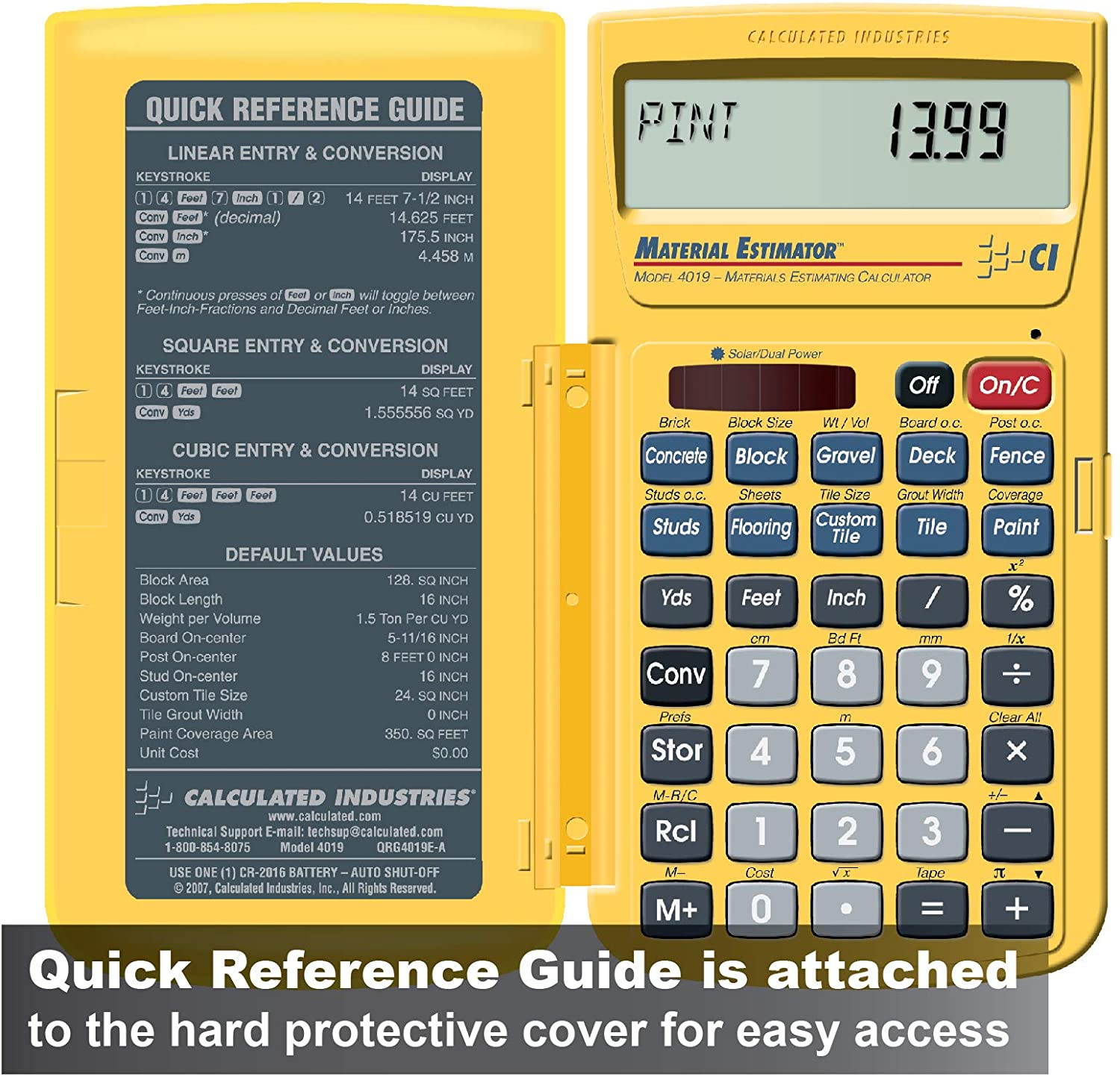 Material Estimator CALCULATED INDUSTRIES 4019