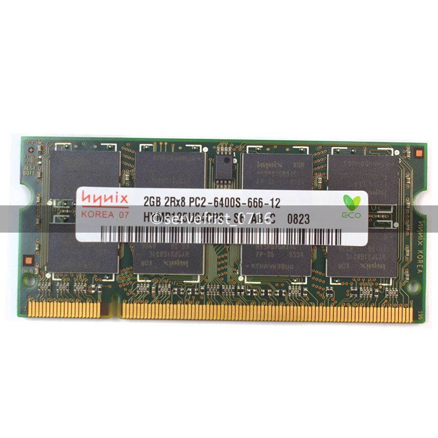 Hynix 2GB PC2-6400 DDR2-800MHZ 200pin Sodimm Laptop Memory RAM