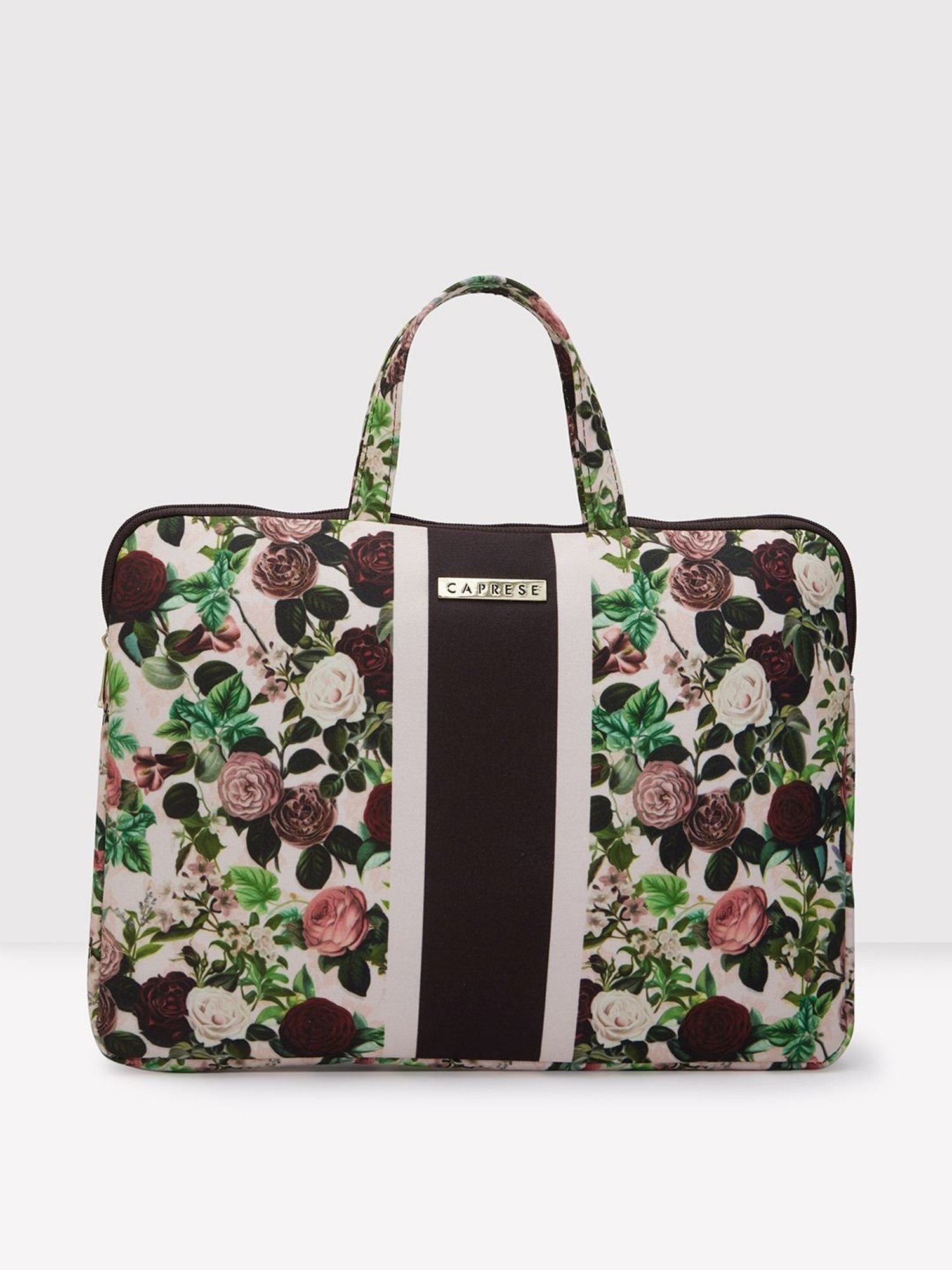 Caprese Burgundy Canvas Large Laptop Messenger Bag