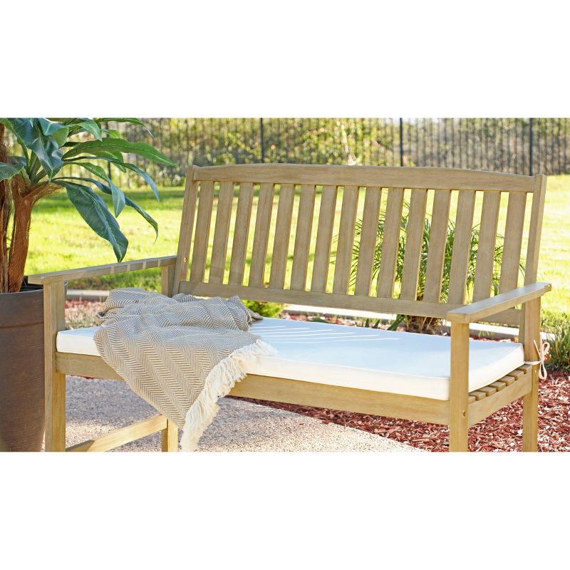 Zen 4pc Outdoor Wood Chat Set with Cushions - Natural - Coaster