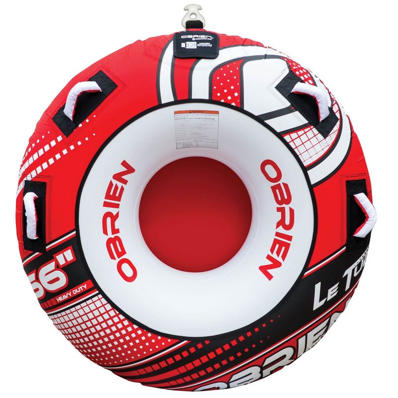 OBrien 66" Le Tube Heavy Duty One Rider Towable Lake Tube w/ Tow Line Connector