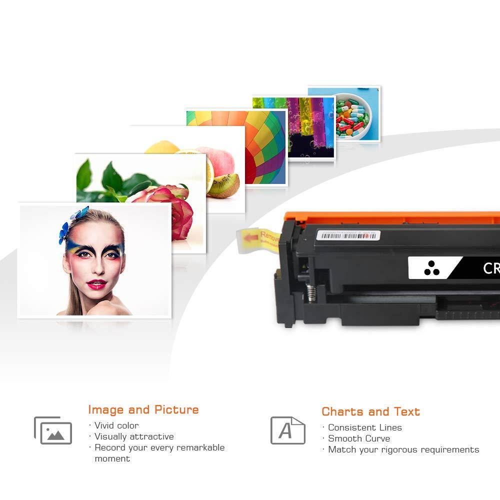 S SMARTOMNI 045 045H CRG-045H CRG-045 Toner Cartridge Compatible for Canon Color ImageCLASS MF632Cdw MF634Cdw LBP612Cdw MF632 MF634 Printer Ink 4Pack (Black Cyan Yellow Magenta)