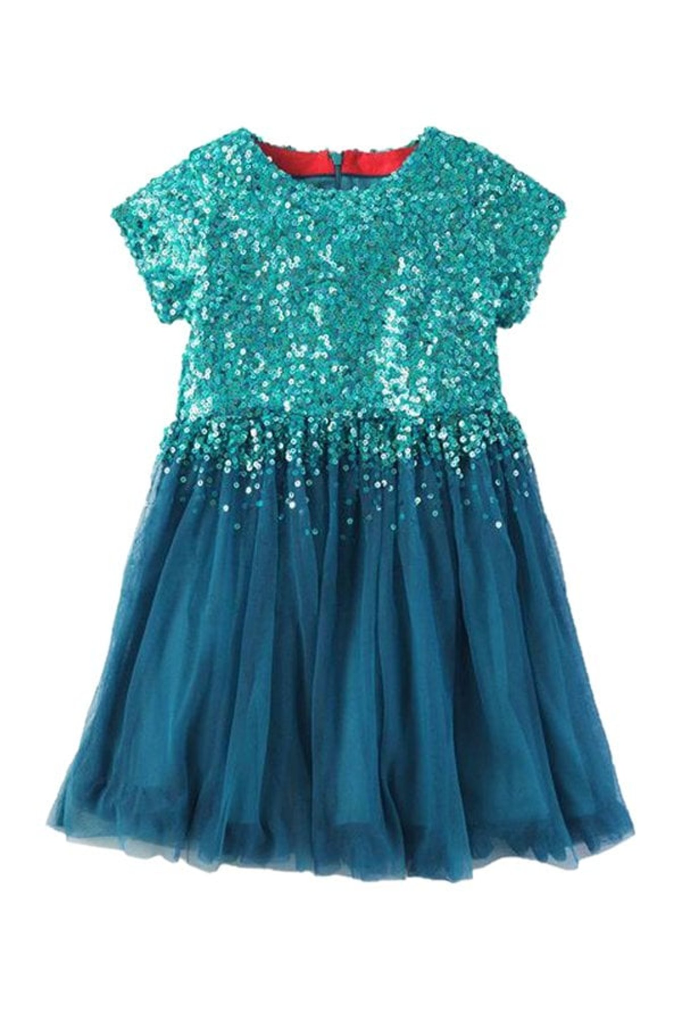 Cherry Crumble By Nitt Hyman Kids Turquoise Embellished Dress