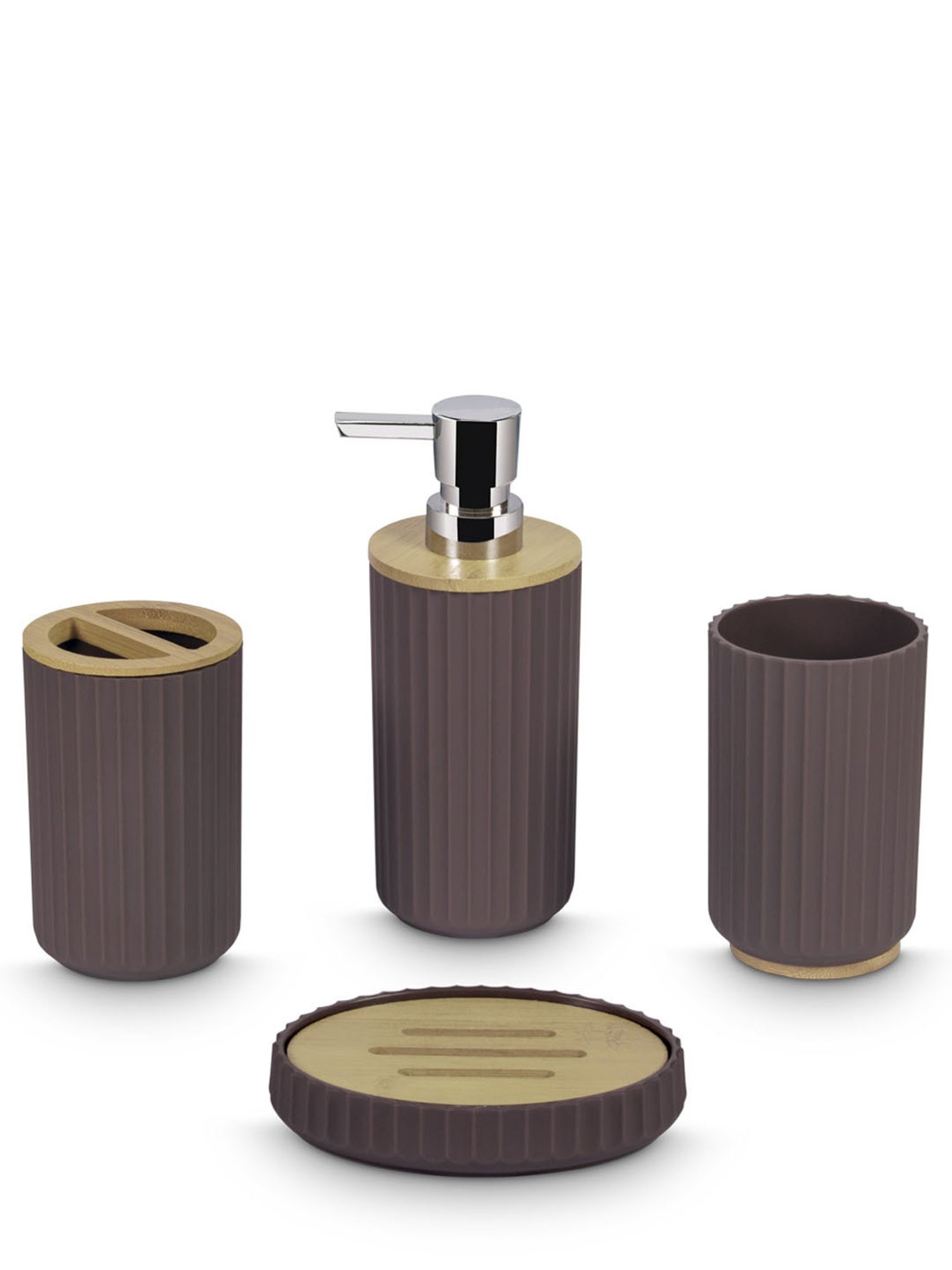 Freelance Blue SAN material (Styrene Acrylonitrile) Set of 4 Bathroom Accessories