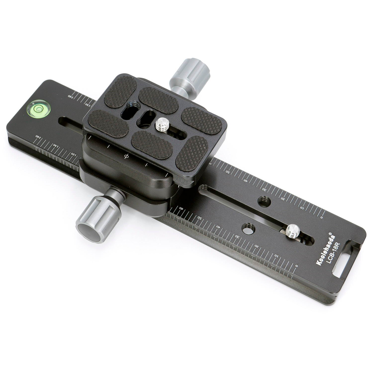 koolehaoda 180mm Professional Rail Nodal Slide Metal Quick Release Clamp,Dual Dovetail Camera Bracket Mount with Double-Sided Clamp can be Rotated 90&deg;, for Camera with Arca Swiss Compatible(LCB-18R)