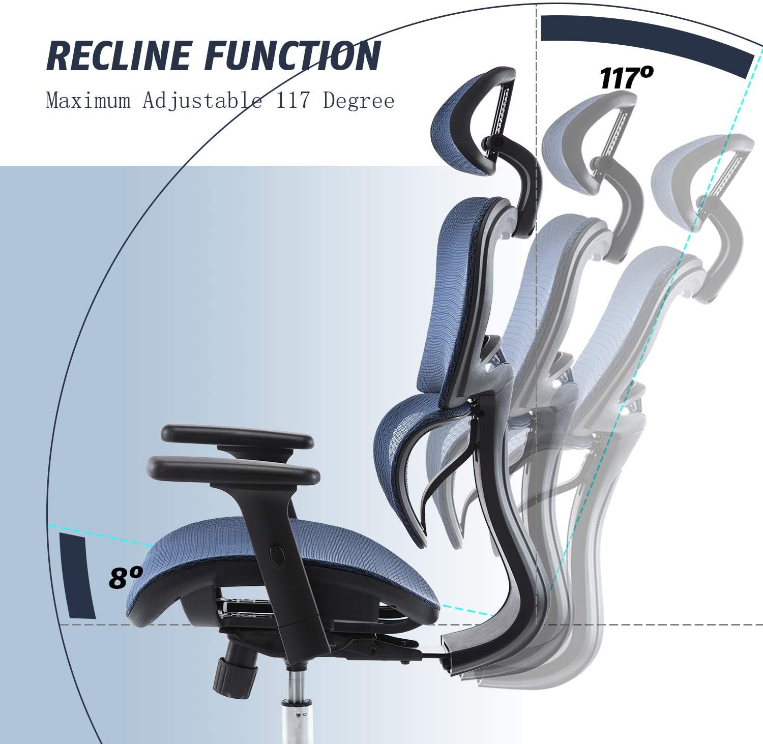 Gaming Chair, Racing Style Computer Desk Chair Padded Armrests Ergonomic Lumbar Support Adjustable Height