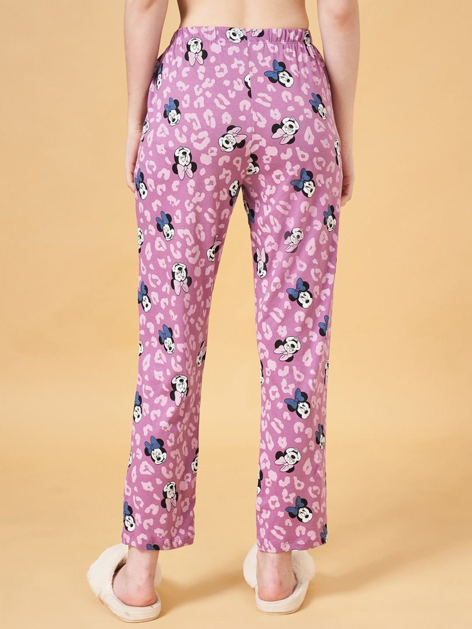 Dreamz by Pantaloons Lilac Cotton Printed Pyjamas