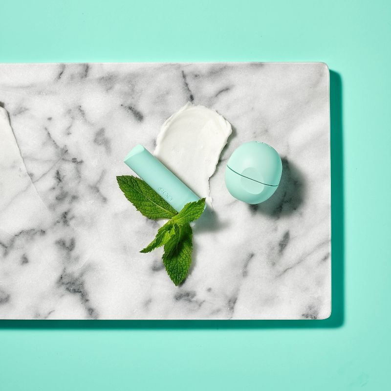 eos Natural Stick and Sphere Lip Balm - Sweet Mint - 2pk/0.39oz