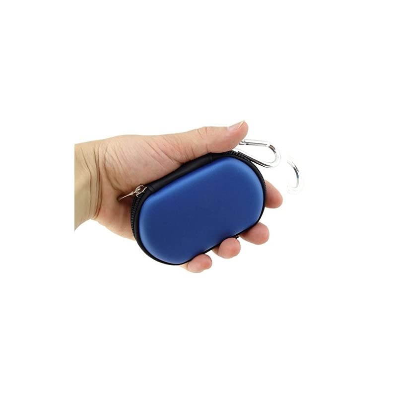 Flash Drive Case] - Lensfo Universial Portable Waterproof Shockproof Electronic Accessories Organizer Holder/Flash Drive Case Bag - Blue