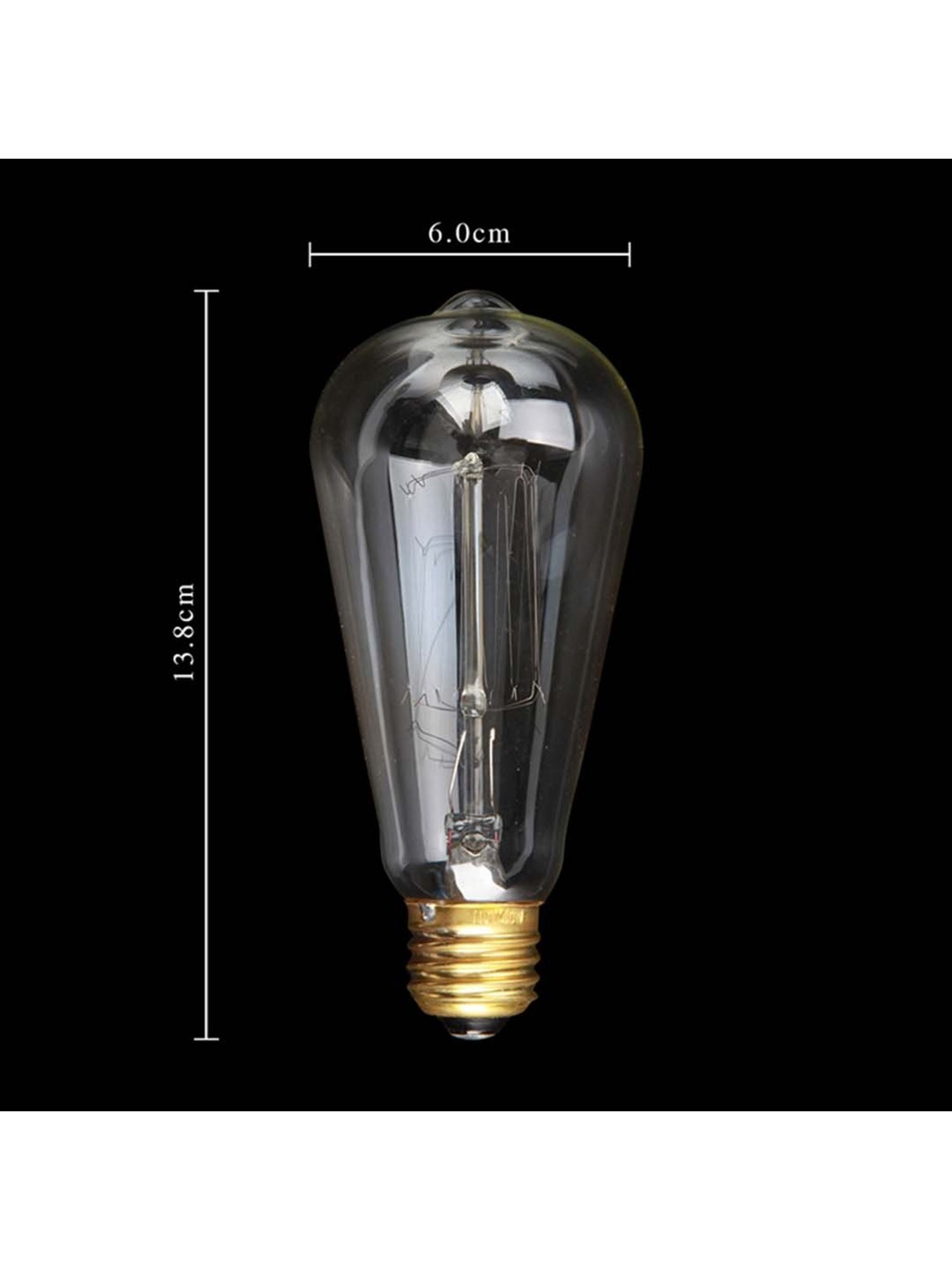 Homesake Transparent Tungsten Filament Light Bulbs - Set of 2