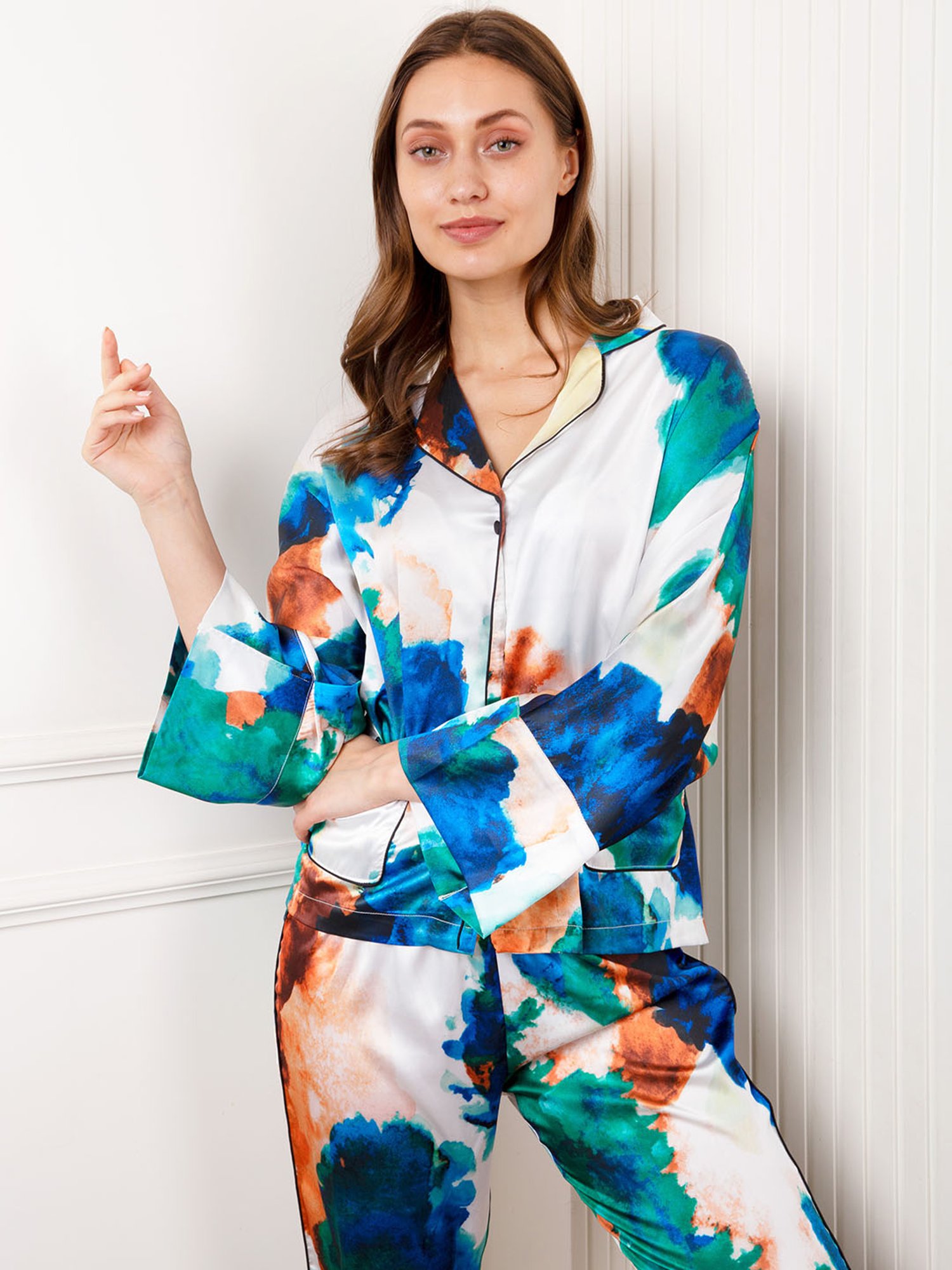 Dusk Attire Multicolor Sarang Pyjama Set