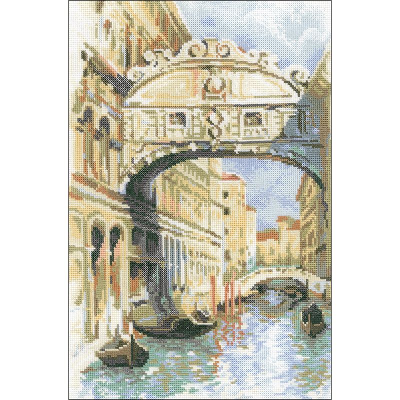 RIOLIS Counted Cross Stitch Kit 10.25"X15"-Venice Bridge Of Sighs (14 Count)