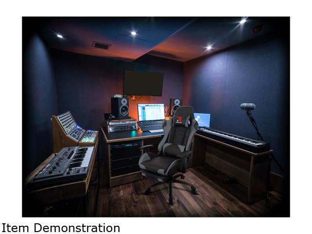 RIMIKINGMassage Gaming Chair with Retractable Footrest-Adjustable Lumbar Cushion Computer Office Racing Chair Headrest Swivel Rocking Desk Chair Ergonomic