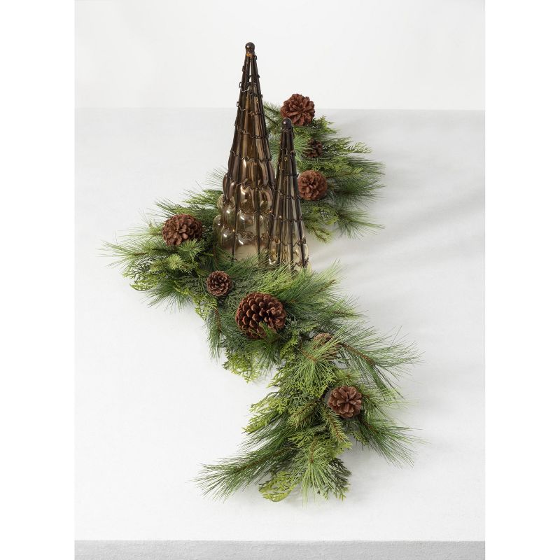 Sullivans 6' Pine & Cone Artificial Garland 72"L Green