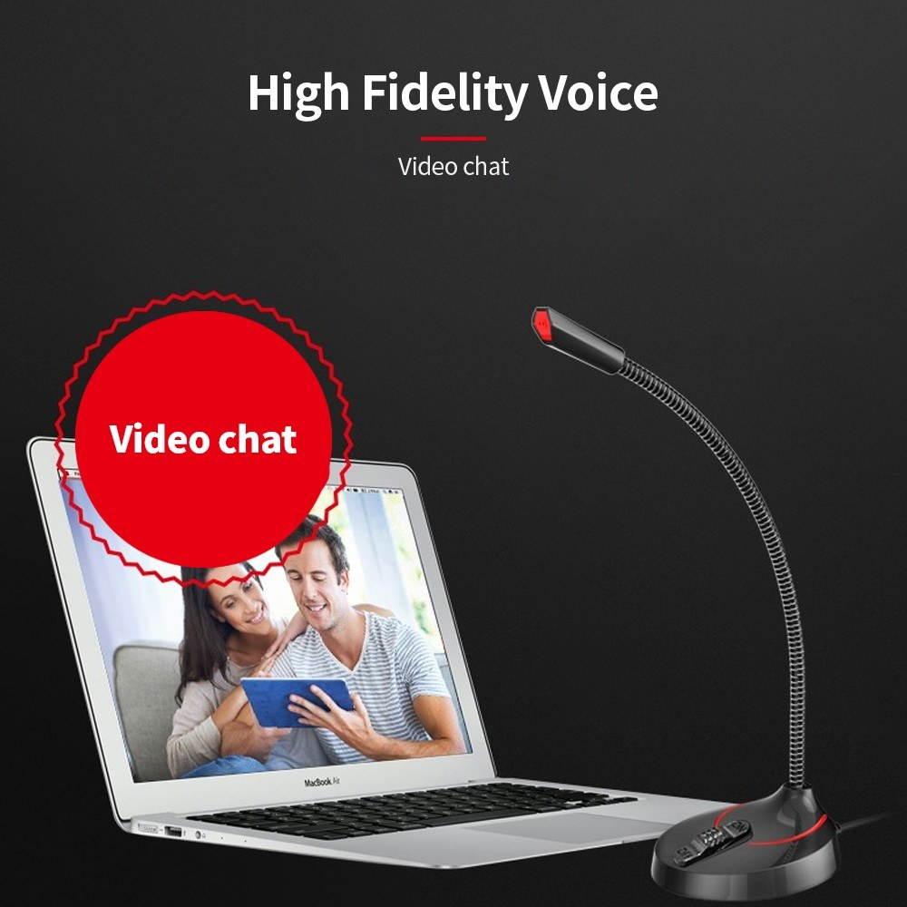F12 USB Gooseneck Microphone Desktop Omnidirectional Capacitive Microphone Meeting Gaming Microphone for PC Laptop