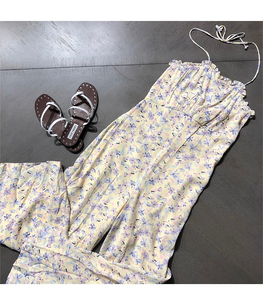 GB Floral Halter Jumpsuit