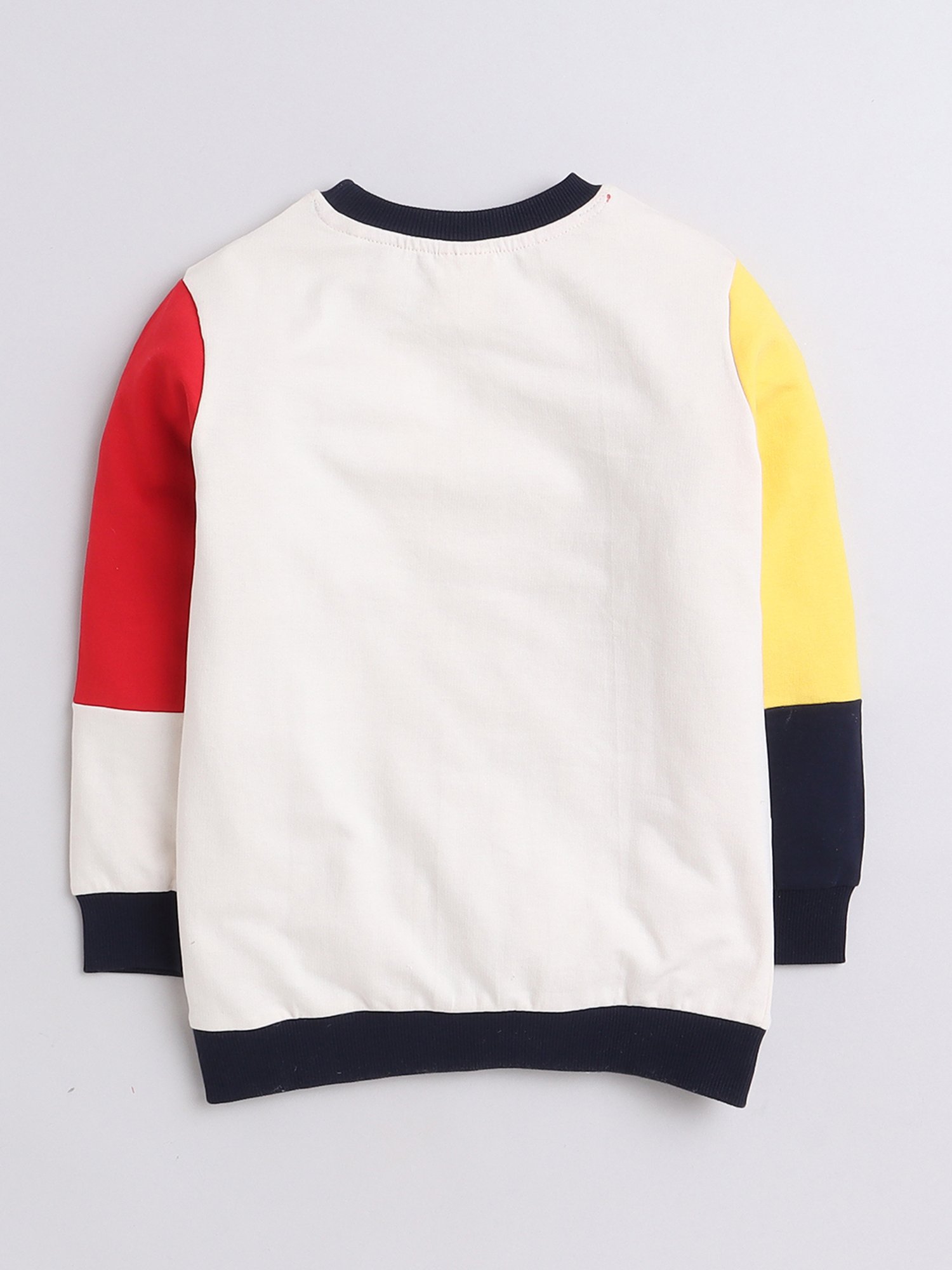 Bumzee Boys Multicolor Color Block Full Sleeves Sweatshirt