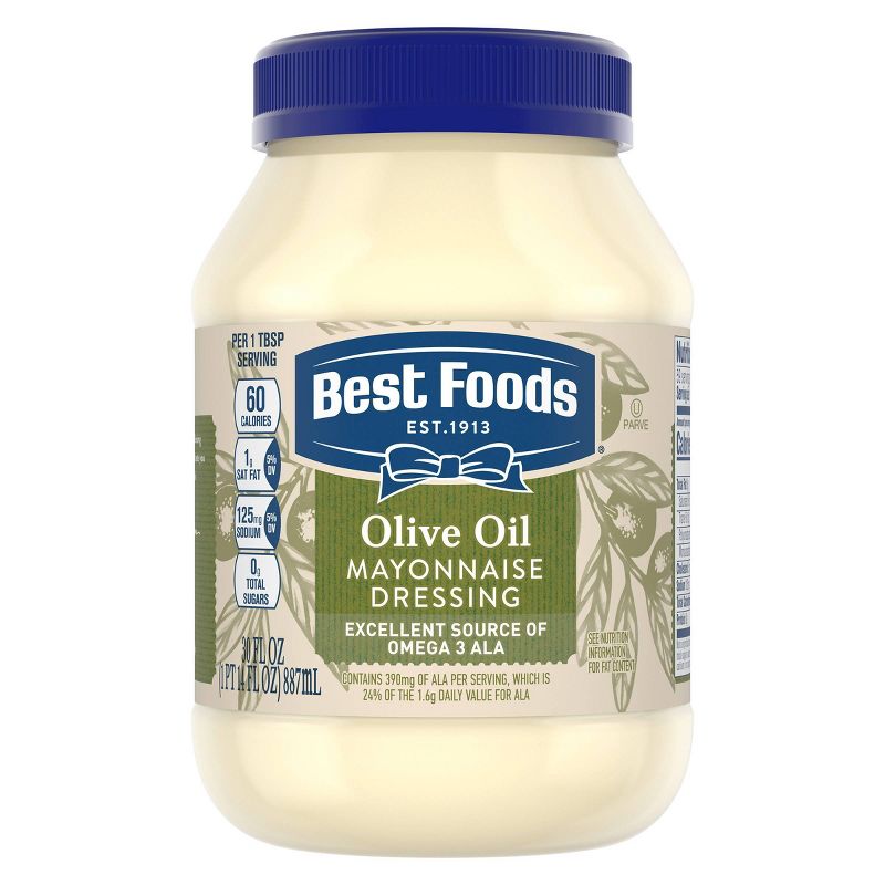 Best Food Mayonnaise Dressing with Olive Oil - 30oz