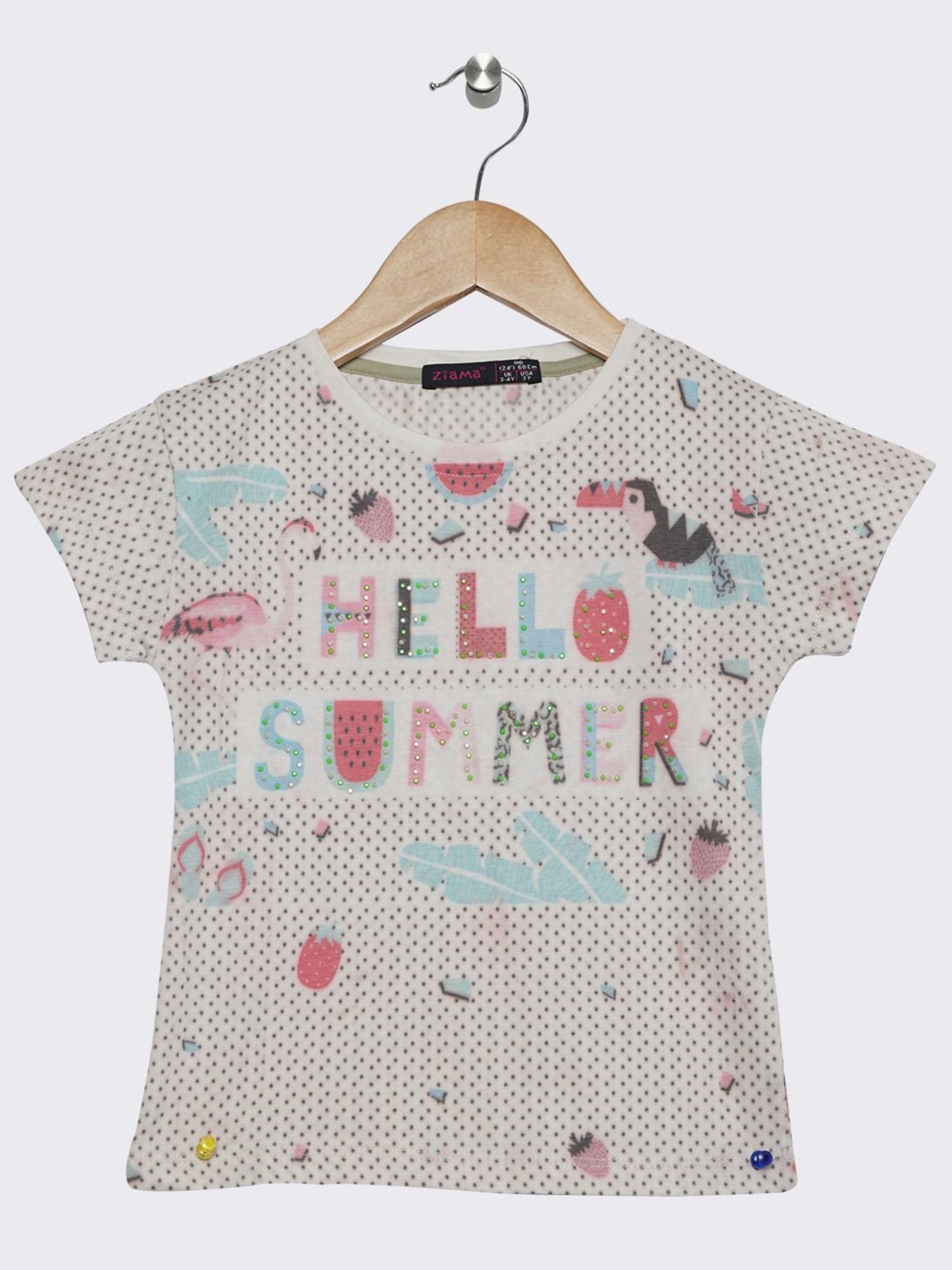 ZIAMA Kids Multicolor Printed Top