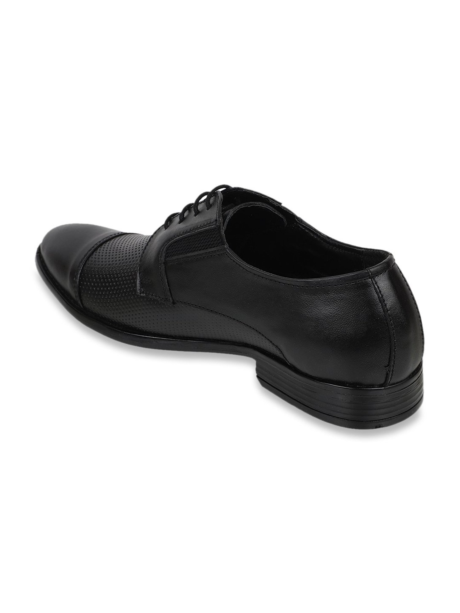 Carlton London Men's Black Derby Shoes