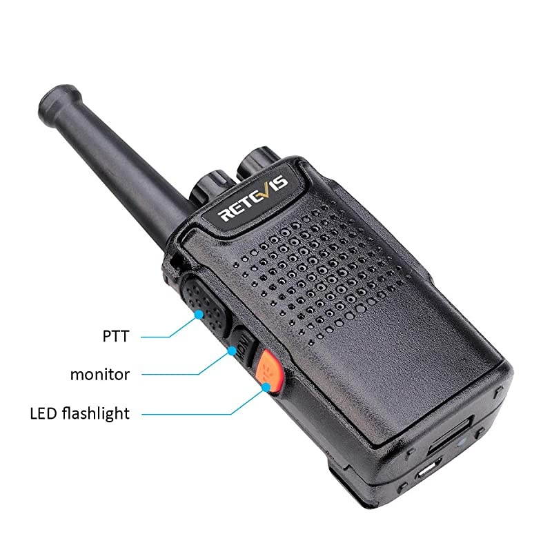 RT67 Walkie Talkies Rechargeable,Small 2 Way Radios with Earpiece,3000mAh Large Capacity Battery Flashlight,Handheld Two Way Radio for Adults,School Church Business(10 Pack)