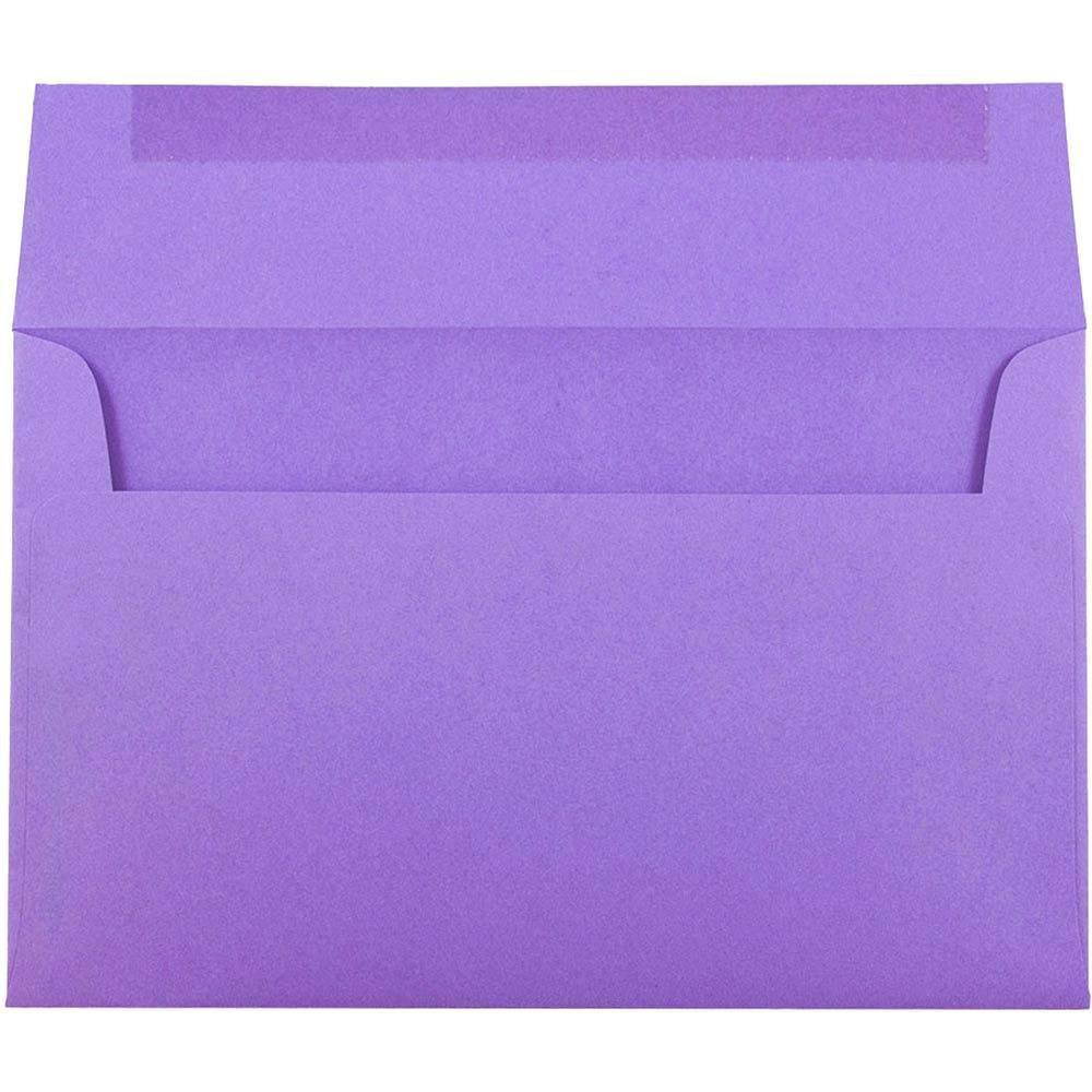 JAM PAPER A10 Colored Invitation Envelopes - 6 x 9 1/2 - Violet Purple Recycled - 25/Pack