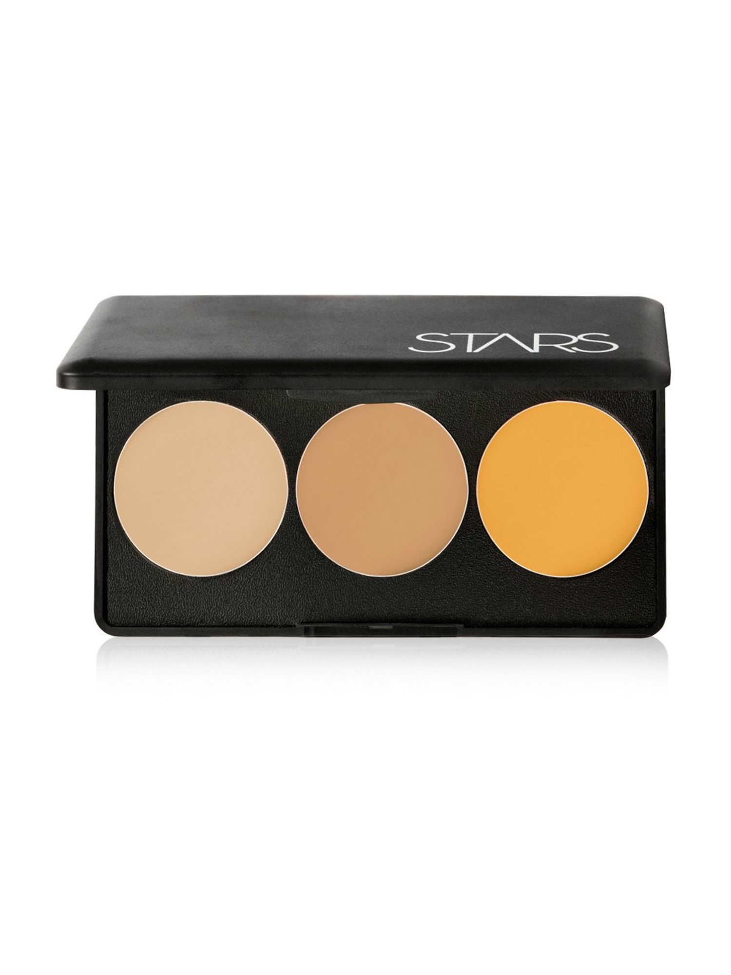 Stars Cosmetics 3 Colors Light, Medium, Yellow Corrector Makeup Concealer Palette Cream - 15 gm