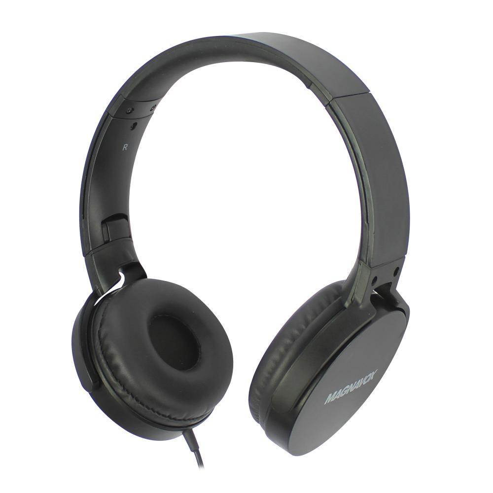 MAGNAVOX Black HPMV5026MBK Foldable Stereo Headphone