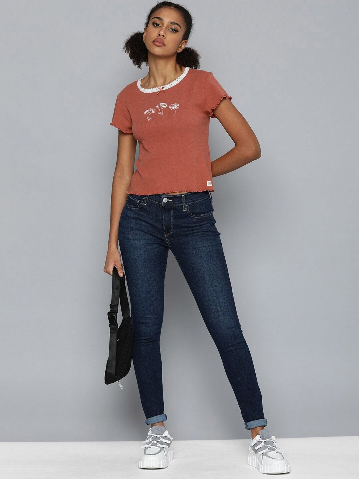 Levi's Brown Printed Top