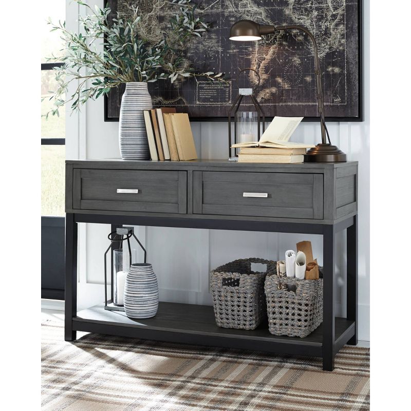 Caitbrook Sofa/Console Table Gray/Black - Signature Design by Ashley