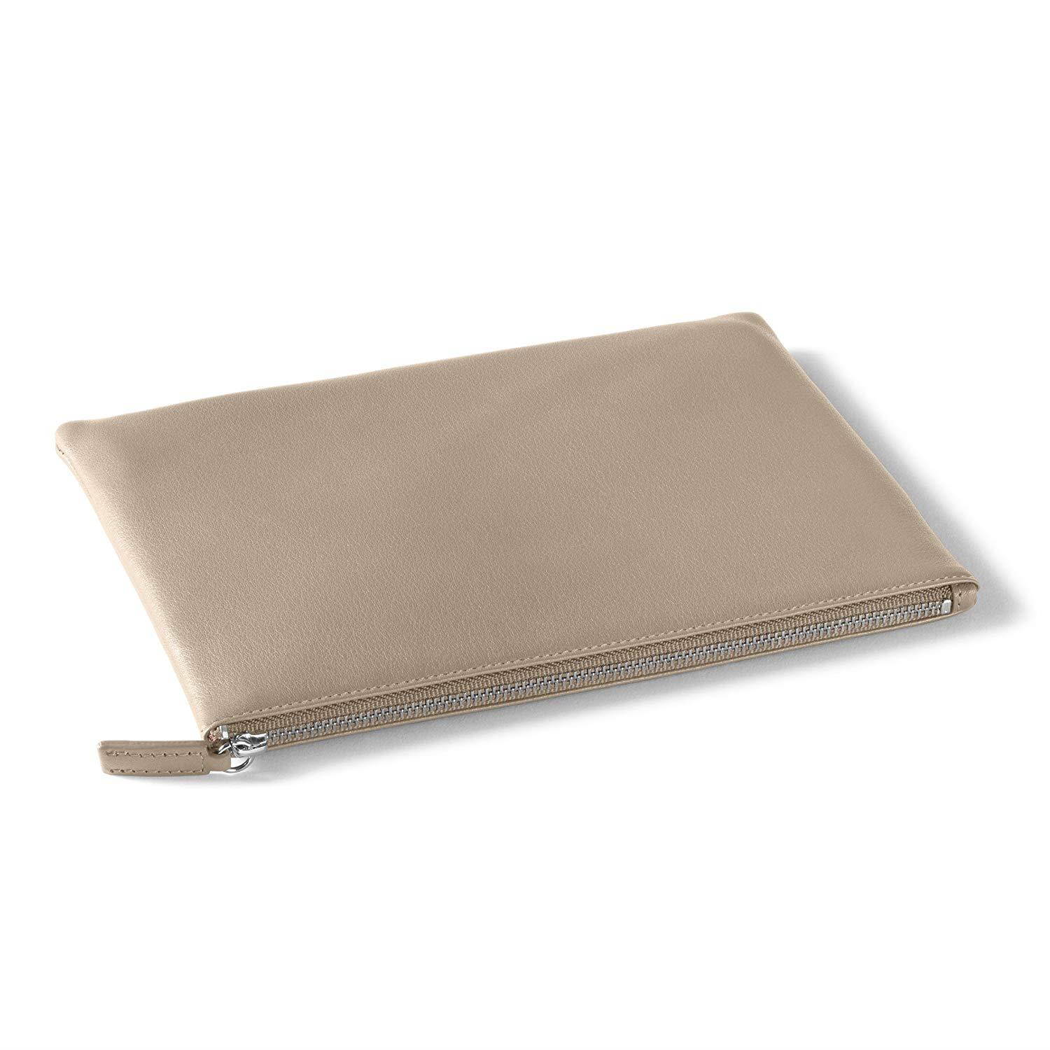 Medium Pouch - Full Grain Leather Leather - Ginger (gray)