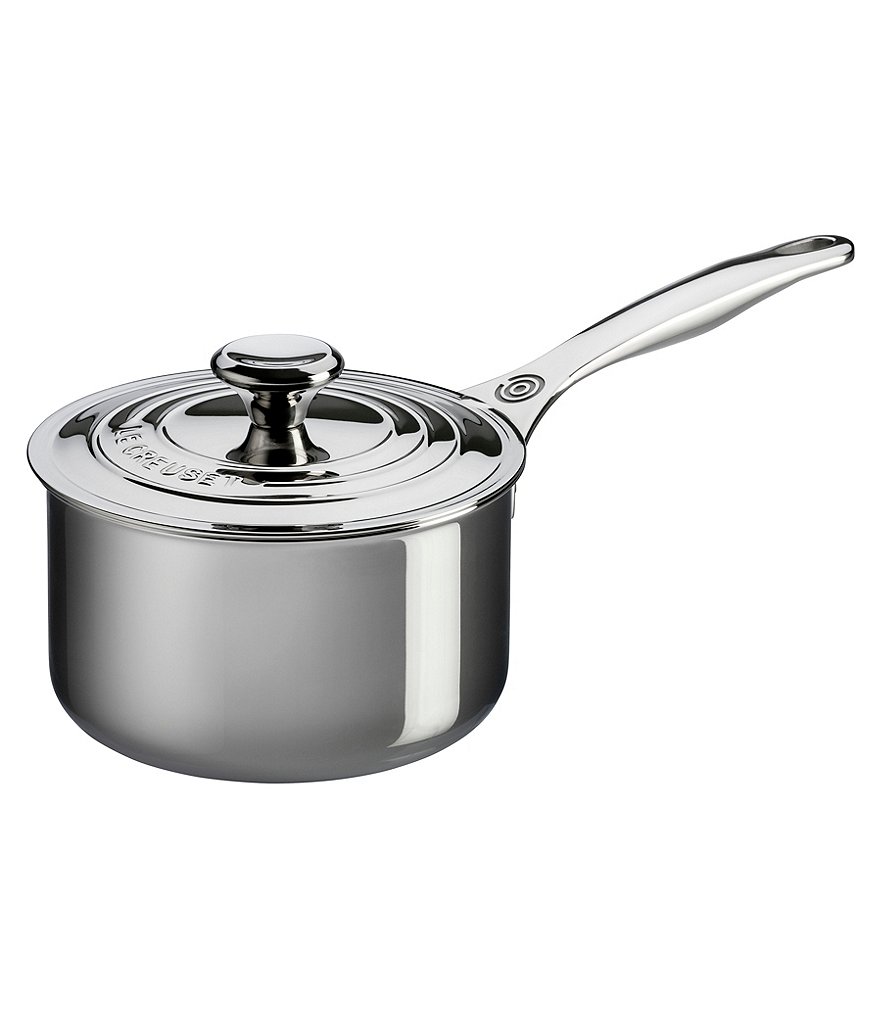 Le Creuset Stainless Steel Saucepan with Lid