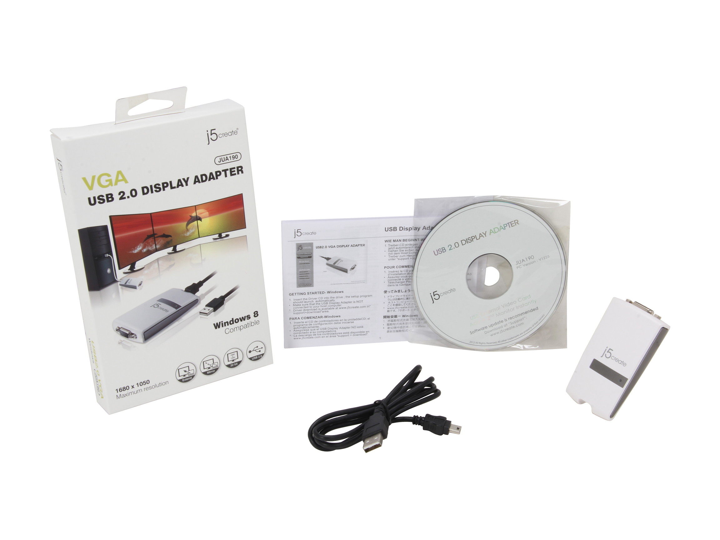 j5create USB to VGA Display Adapter