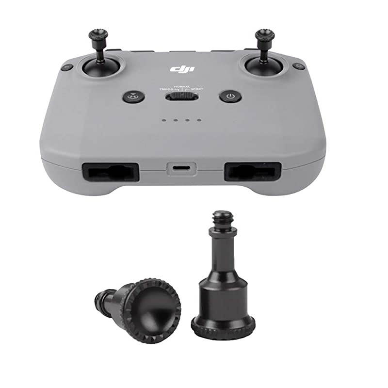 Mavic Air 2 Mini 2 Thumb Rocker CNC Aluminum Alloy Joystick for DJI Mavic Air 2 Mini 2 Remote Controller Black
