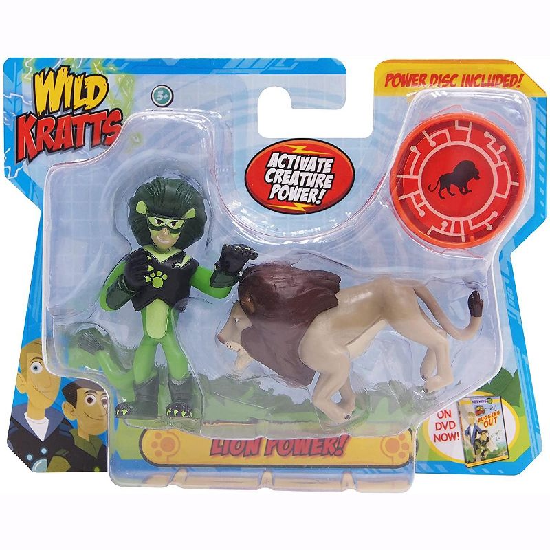 Jazwares Wild Kratts Creature Power Action Figure Toys - Lion Power, Set of 2