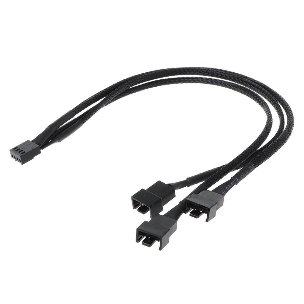 30CM 4Pin to 3 Ways Y Splitter Cable Fan 4 Pin to 3x4Pin/3Pin Extension Cable for PC Computer Laptop Accessories