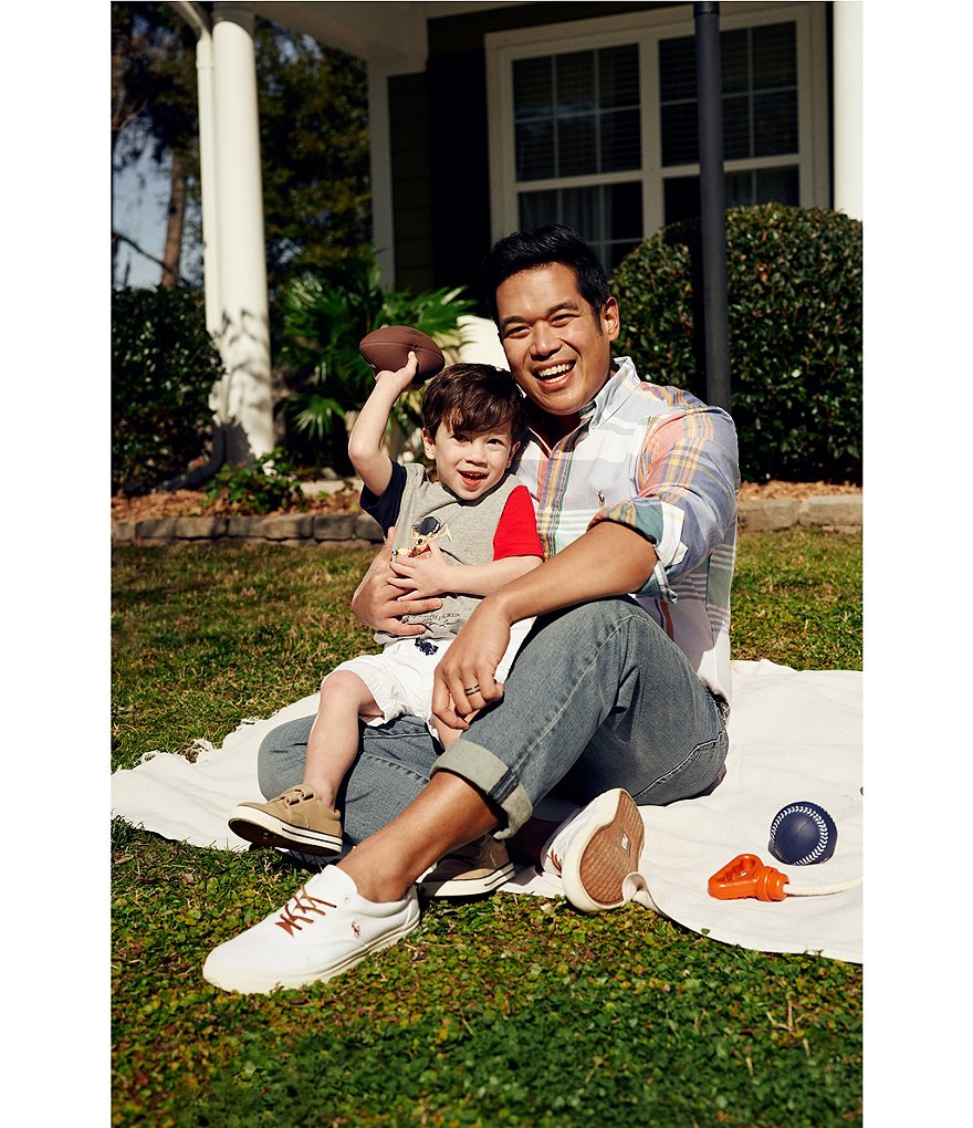 Ed-a-Mamma Kids White Striped Full Sleeves Shirt