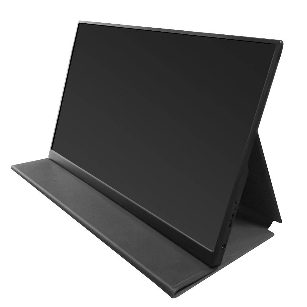 Portable Monitor Laptop Smart Case Protection Case Stand Holder with Sticker Easy Carrying Without Speaker Hole for 15.6