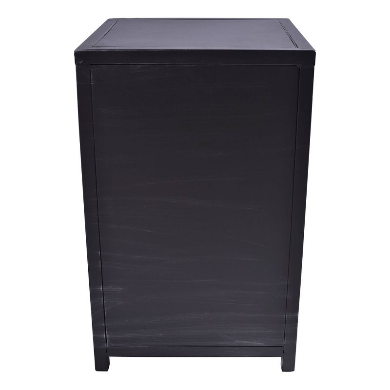 Mostar Industrial 3 Drawer End Table Gray/Pine Wood - Armen Living