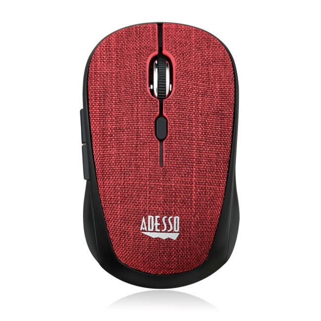 Adesso iMouse S80R Mini Wireless 5-Button Fabic Mouse Red