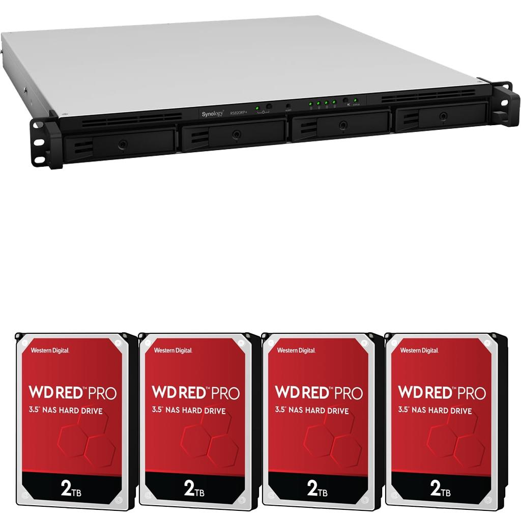 Synology RS820RP+ 4-Bay RackStation NAS with 48TB (4x12TB) of Western Digital RED PRO NAS Drives Fully Assembled Tested By CustomTechSales
